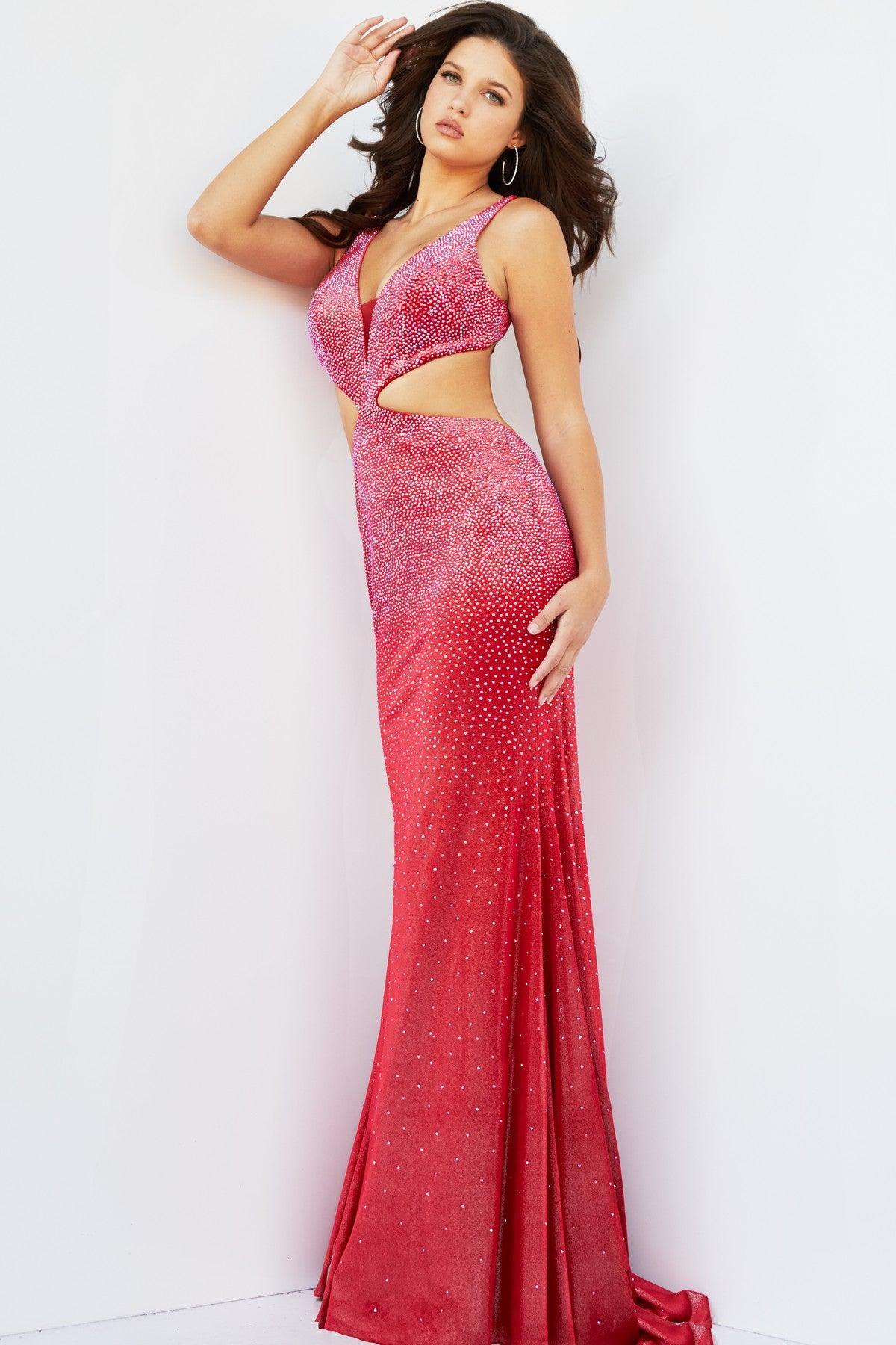 Prom Dresses Long Formal Beaded Prom Dress Red