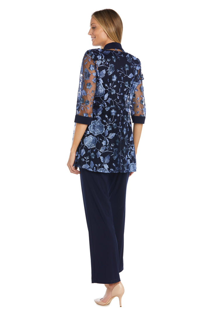 R&M Richards 1752 Mother of the Bride Floral Jacket Pant Suit