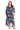 Plus Size Dresses High Low Printed Plus Size Mother of the Bride Jacket Dresses Navy/Silver