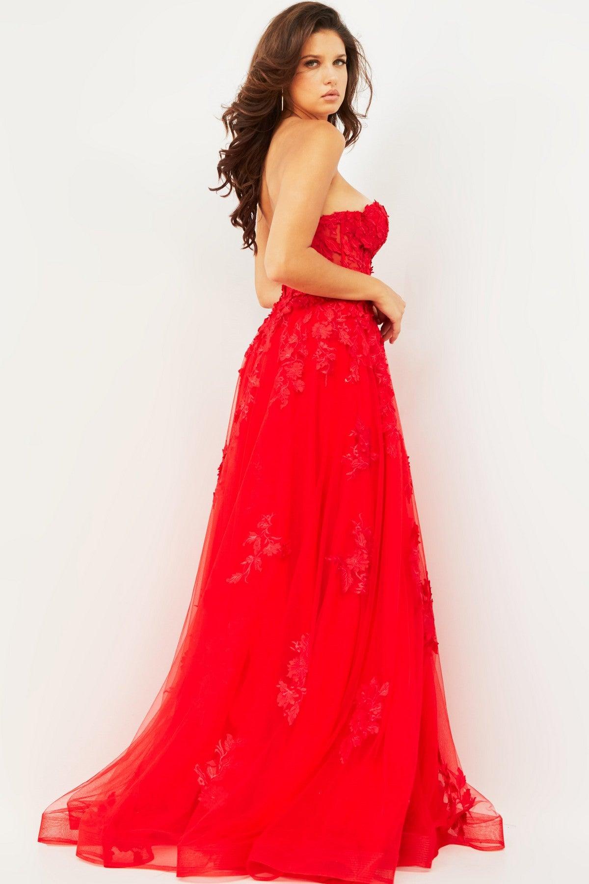 Jovani 07901 Strapless Long Formal Gown