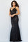 Prom Dresses Long Formal Fitted Lace Prom Dress Black/Nude
