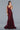 Long Fitted Sleeveless Prom Gown Wine