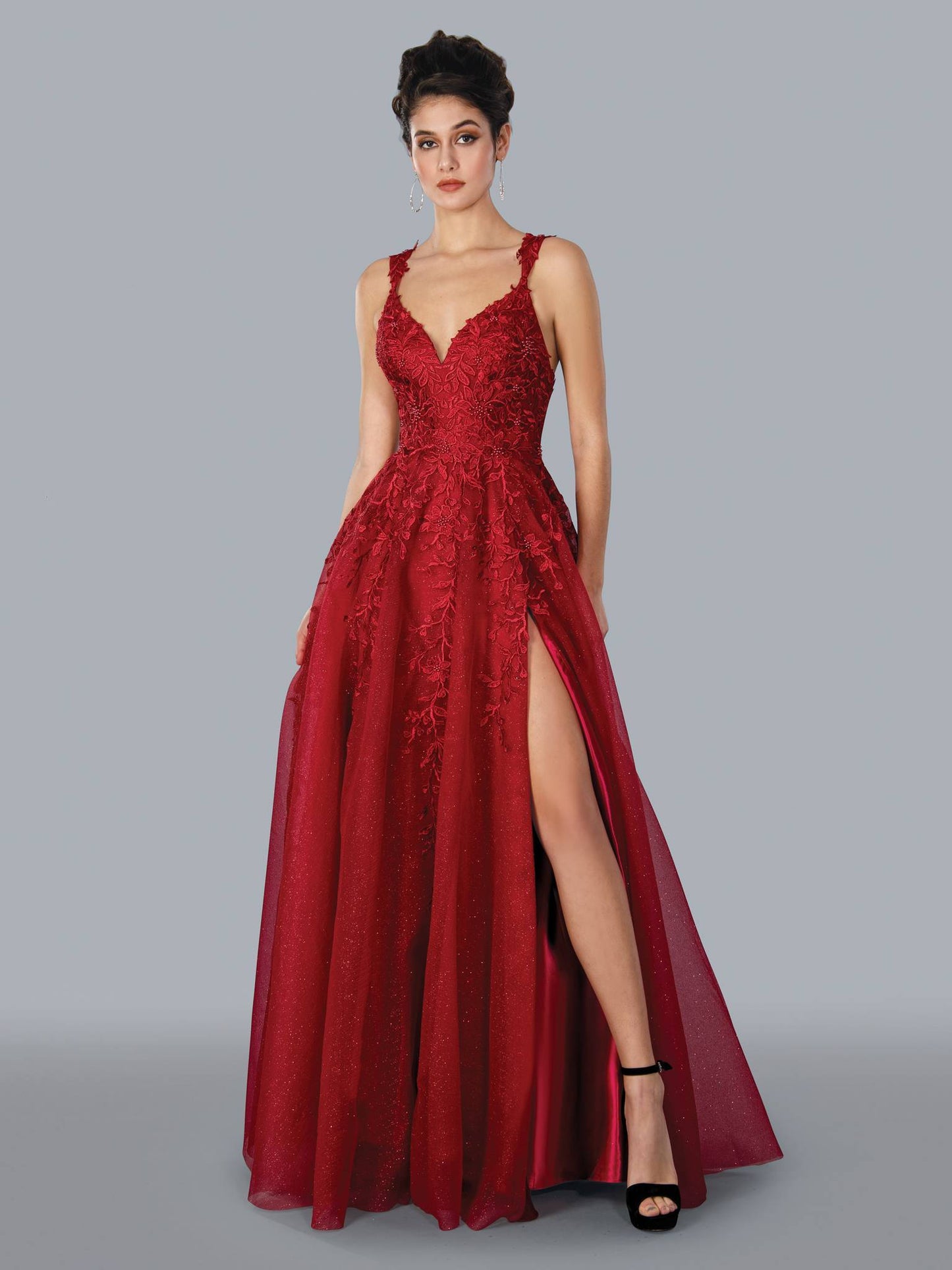 Prom Dresses Long Prom Formal Glitter Dress Red