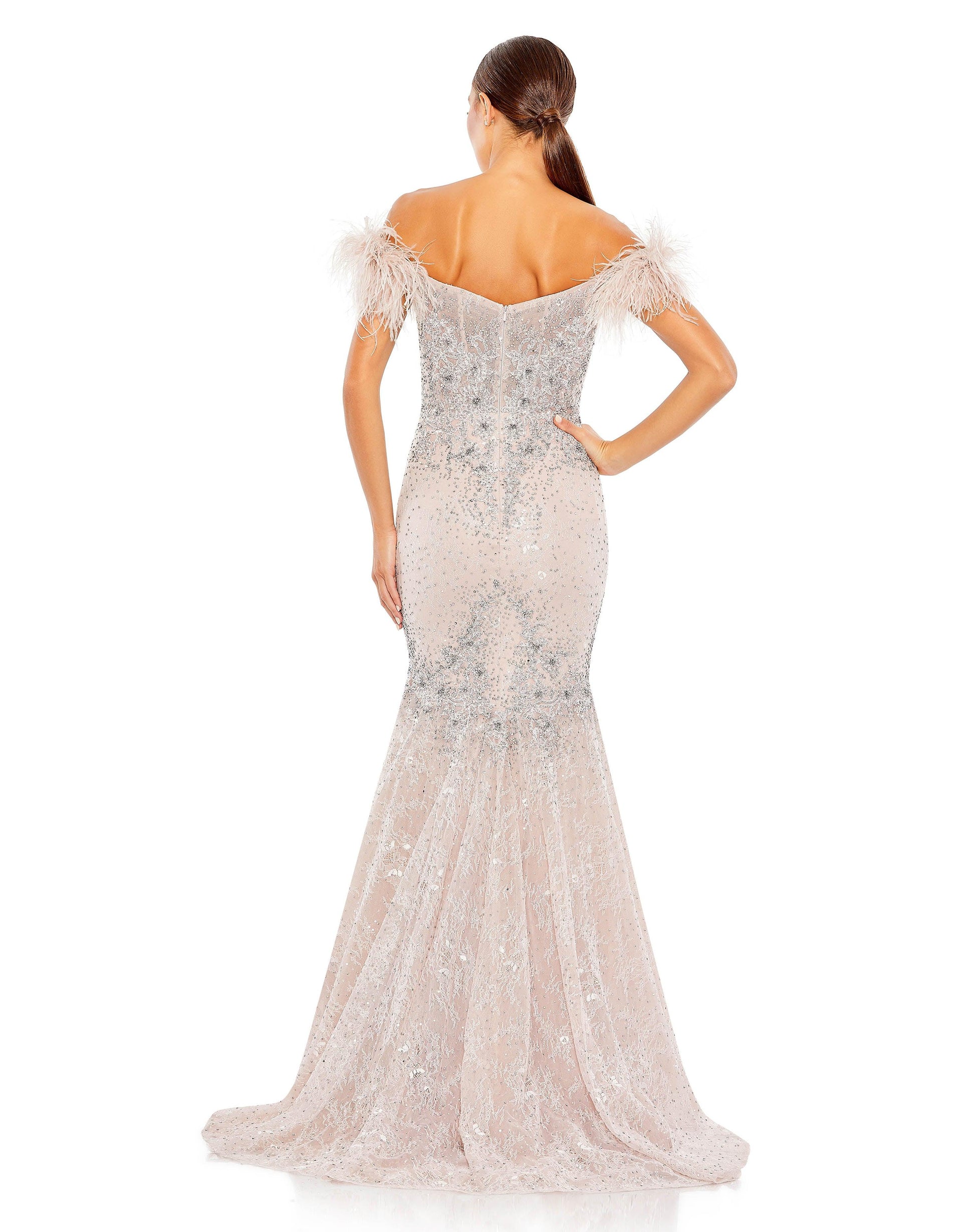 Mac Duggal 20246 Prom Long Off Shoulder Formal Gown