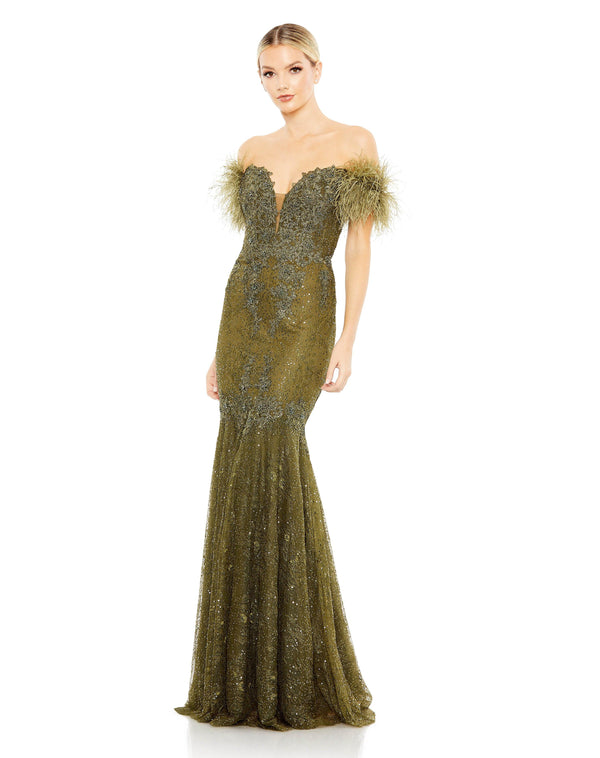 Prom Long Off Shoulder Formal Gown Off Shoulder Detail Mac Duggal 20246