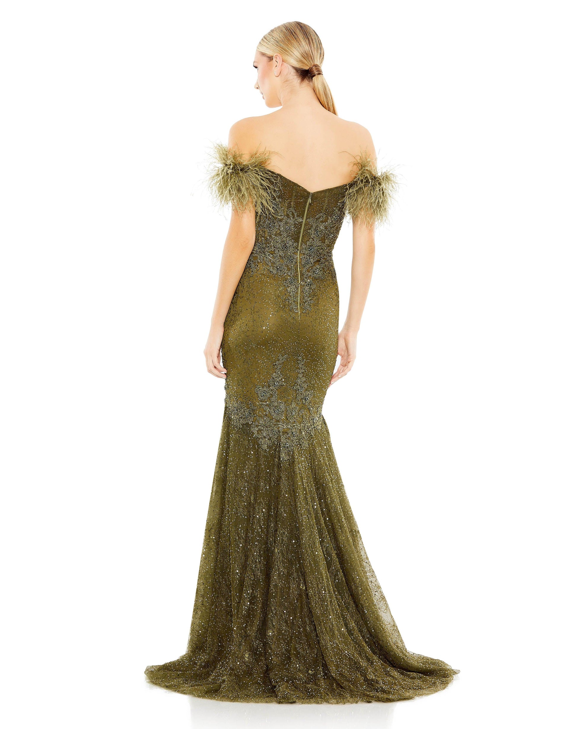 Mac Duggal 20246 Prom Long Off Shoulder Formal Gown