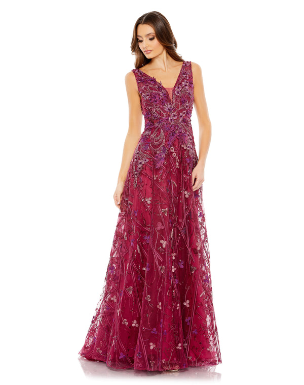 Long Beaded Formal Evening Dress Beaded Evening Mac Duggal 20265