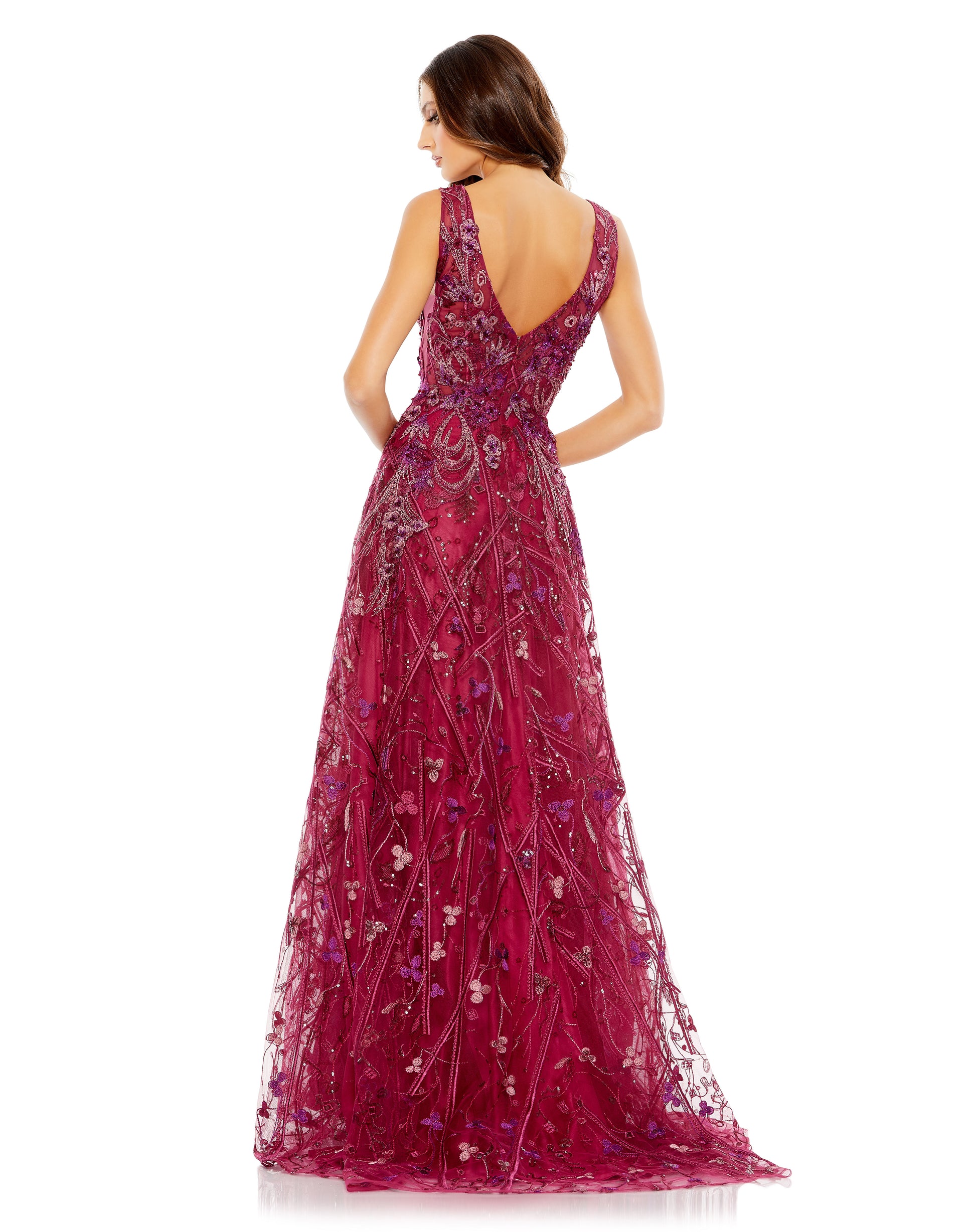 Mac Duggal 20265 Long Beaded Formal Evening Dress