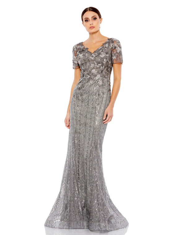 Long Fitted Formal Evening Trumpet Gown Fitted Trumpet Evening Mac Duggal 20282