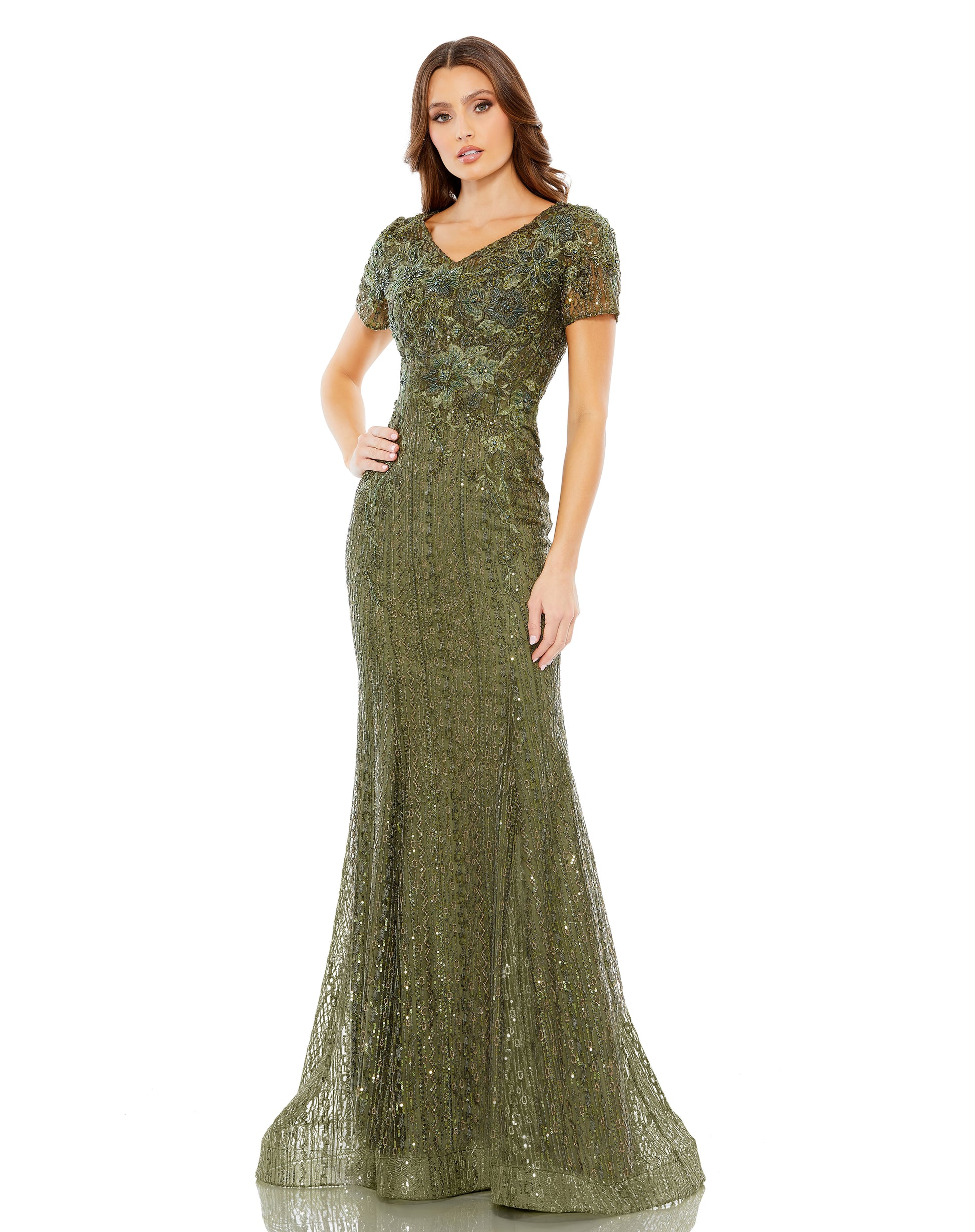 Mac Duggal 20282 Long Fitted Formal Evening Trumpet Gown