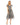 Formal Dresses Short Sleeve Tea Length Formal Dress Gunmetal