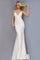 Prom Dresses Long Spaghetti Strap Fitted Prom Gown Off White/Gold