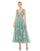Formal Dresses Tea Length Beaded Lace Formal Dress Seafoam