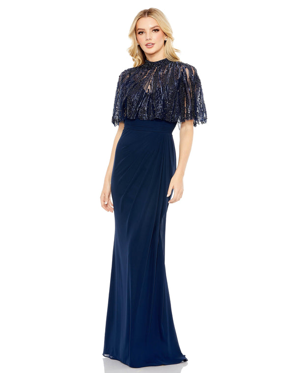 Long Formal Chiffon Prom Dress Chiffon Fabric Mac Duggal 20467