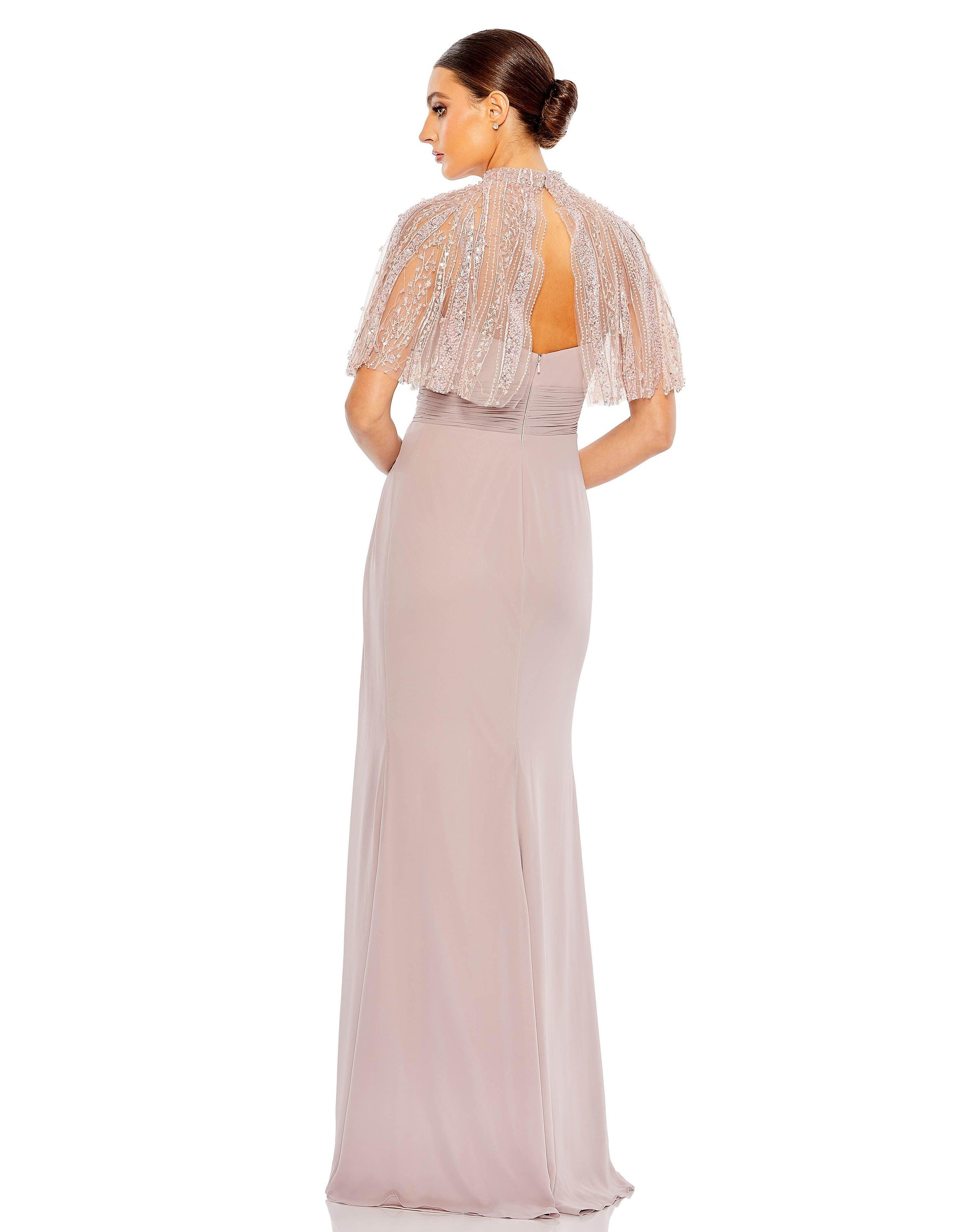 Mac Duggal 20467 Long Formal Chiffon Prom Dress
