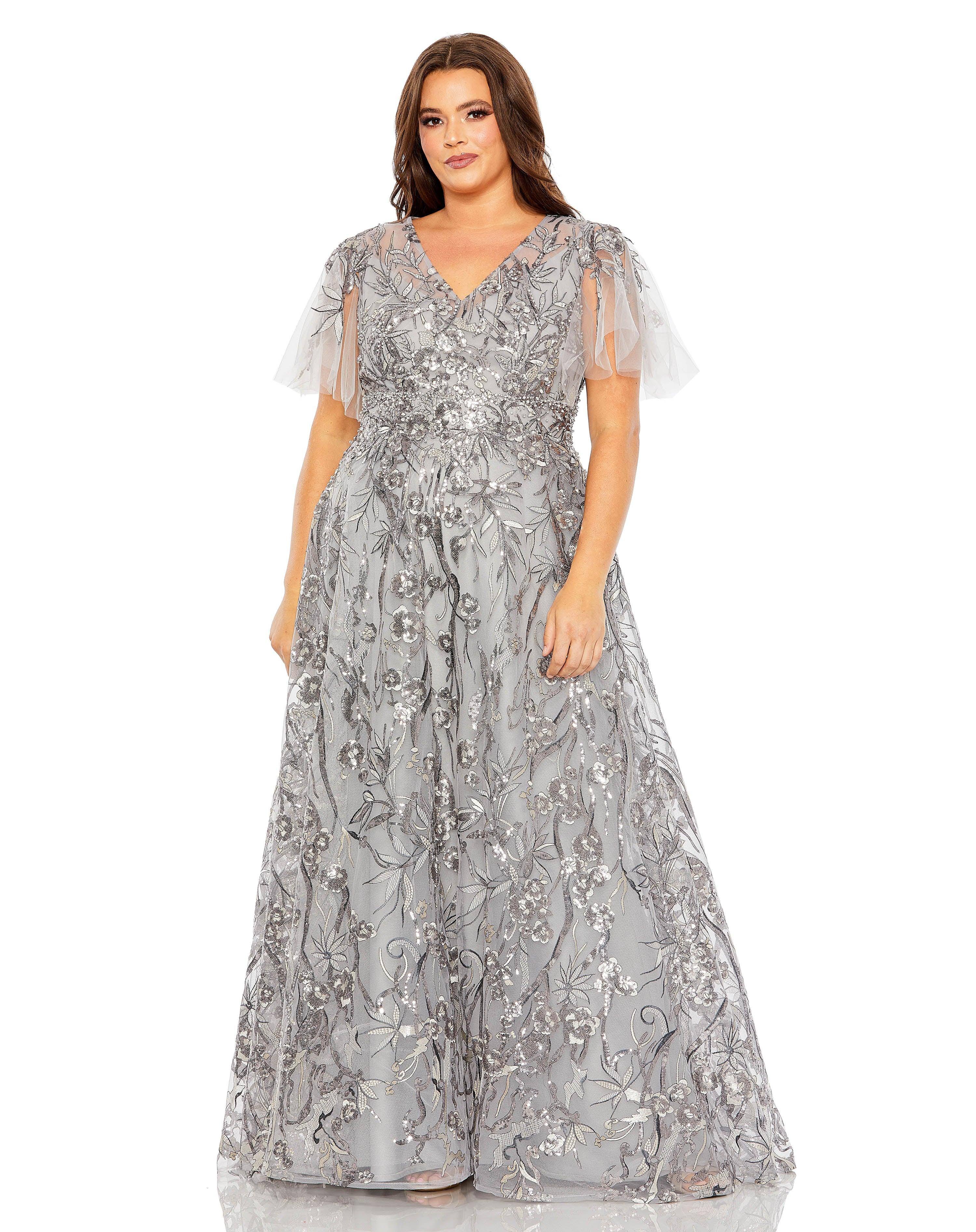 Platinum Mac Duggal 20469 Fabulouss Long Plus Size Formal Dress