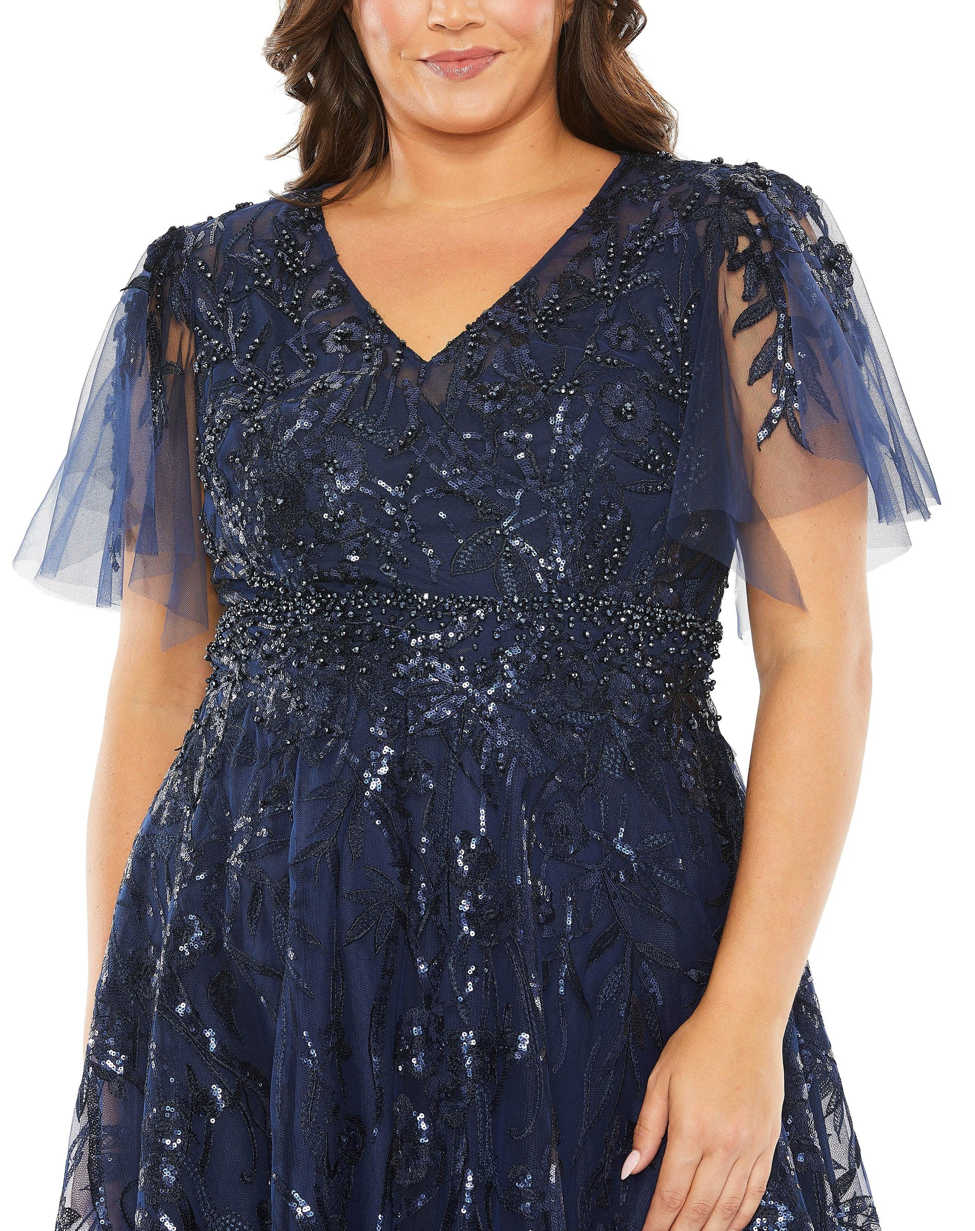 Mac Duggal 20469 Fabulouss Long Plus Size Formal Dress