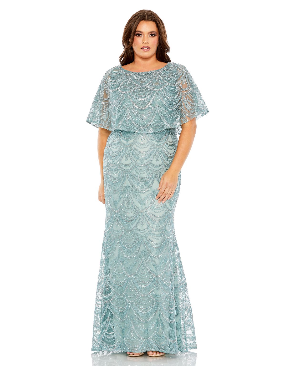 Plus Size Long Formal Cape Dress Plus Size Cape Formal Mac Duggal 2047 The Dress Outlet Plus Size Long Formal Cape Dress Plus Size Cape Formal Mac Duggal 2047 The Dress Outlet