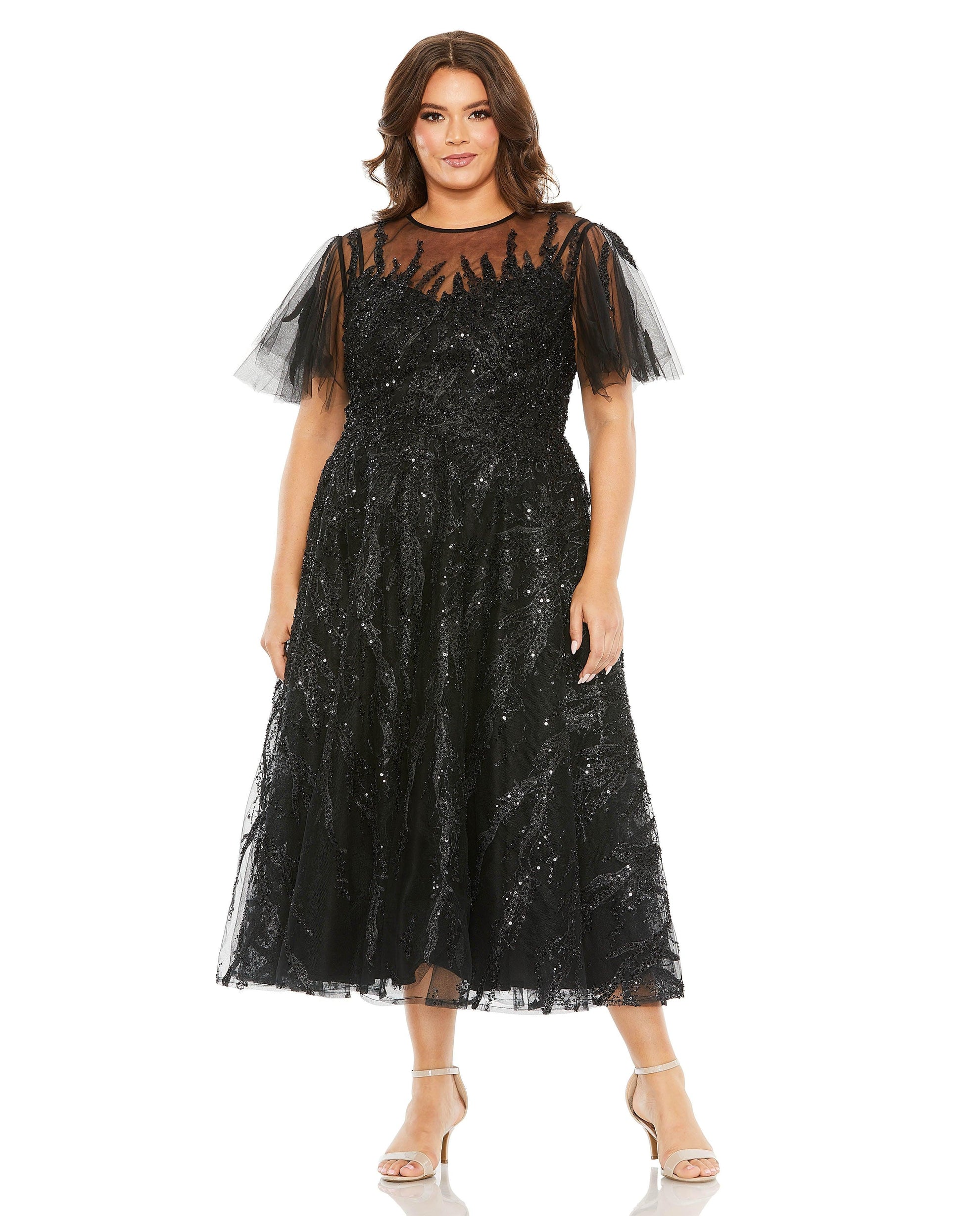 Mac Duggal 20477 Fabulouss Short Plus Size Cocktail Dress