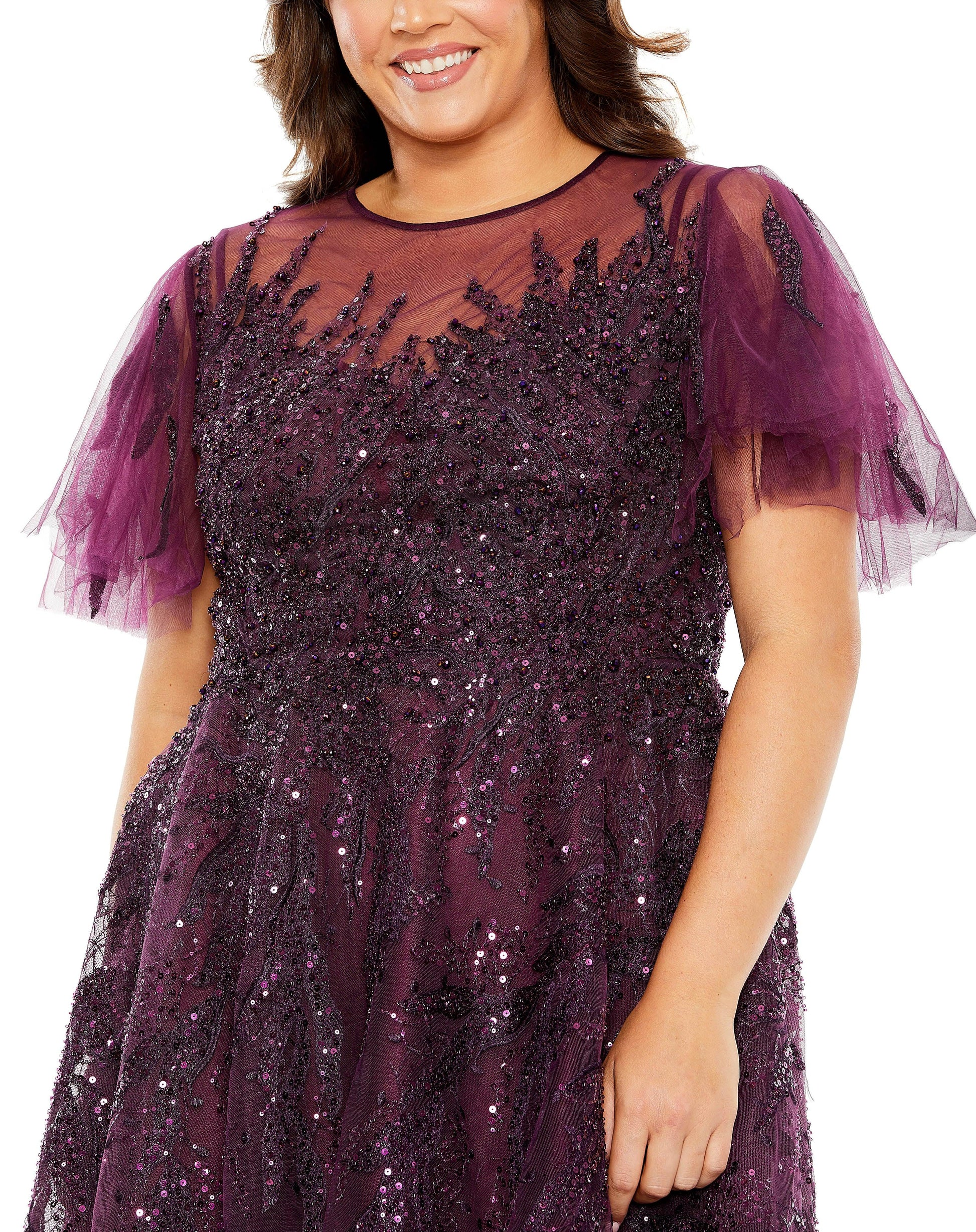 Mac Duggal 20477 Fabulouss Short Plus Size Cocktail Dress