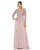 Mother of the Bride Dresses High Neck Long Sleeve Embellished A Line Dress Vintage Lilac