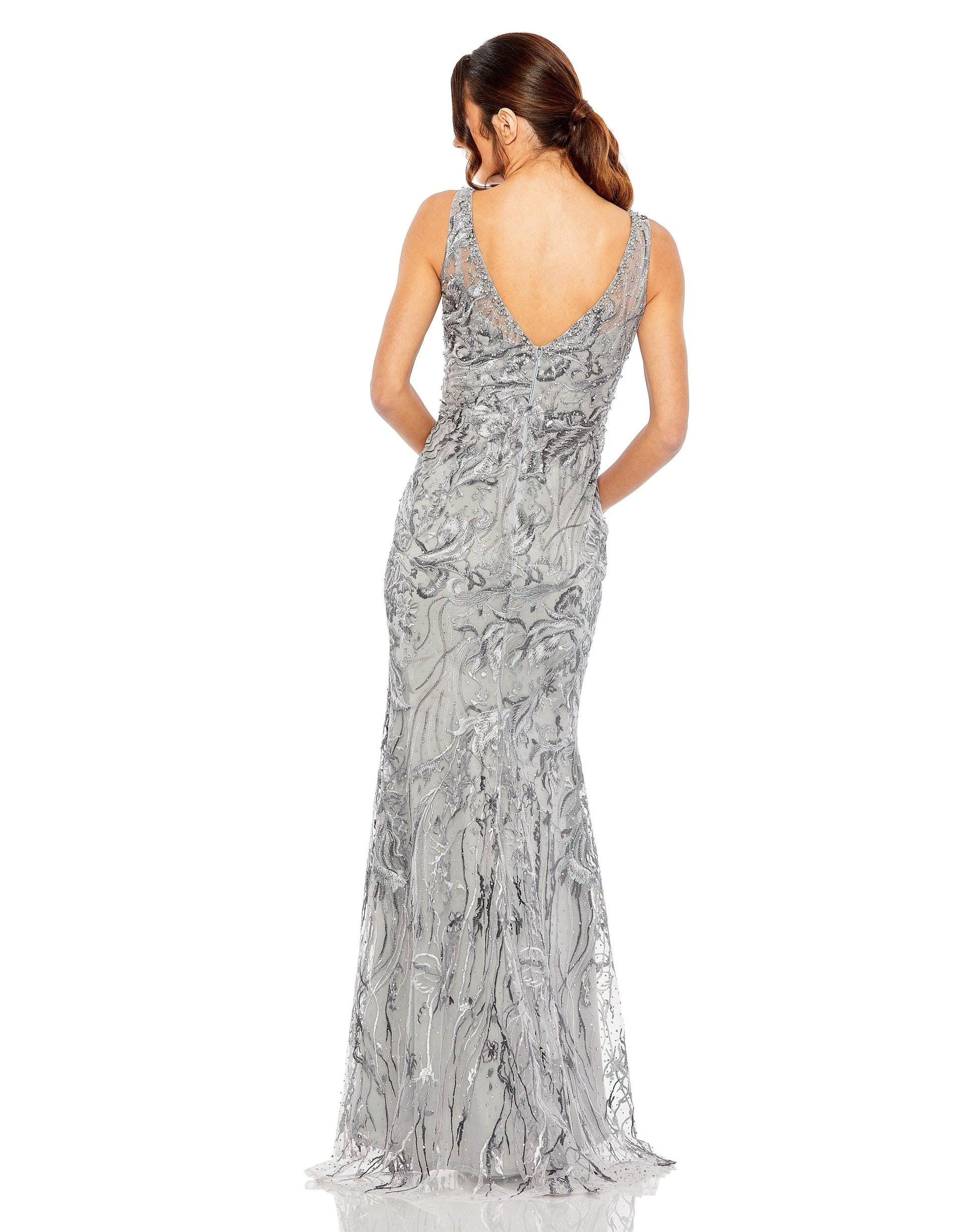 Mac Duggal 20484 Long Sleeveless Formal Dress
