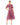 Cocktail Dresses Puff Sleeve Embellished A Line Midi Dress Berry