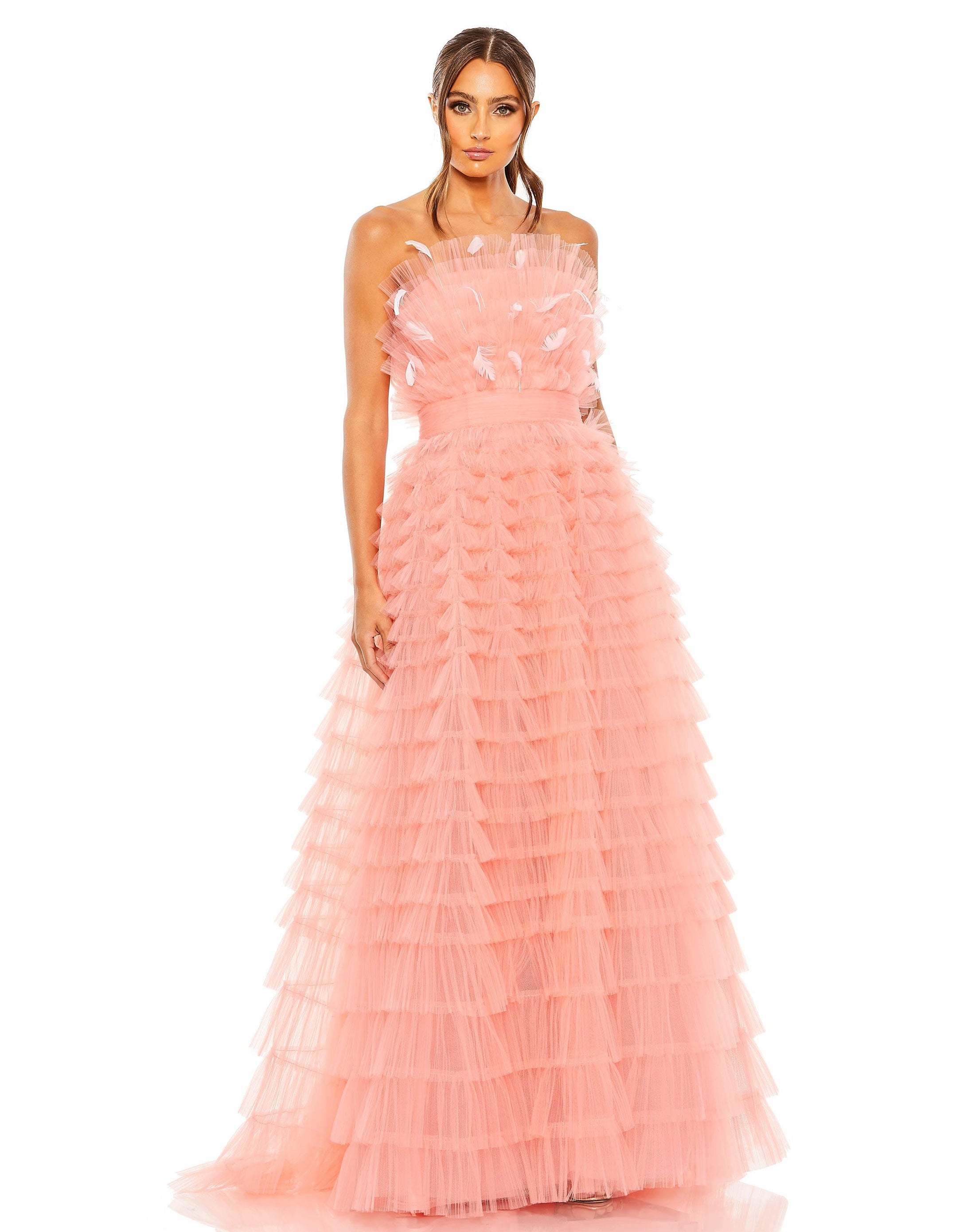 Mac Duggal Prom Long Cap Sleeve Ball Gown Sale