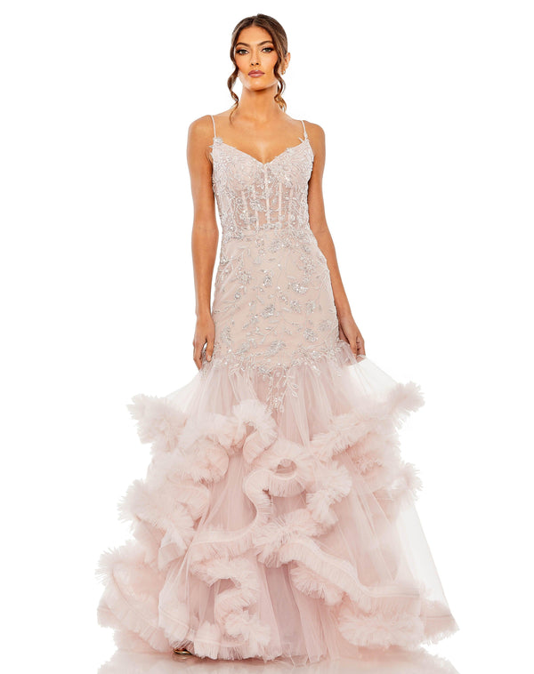 Long Formal Mermaid Prom Dress Mermaid Silhouette Mac Duggal 20541