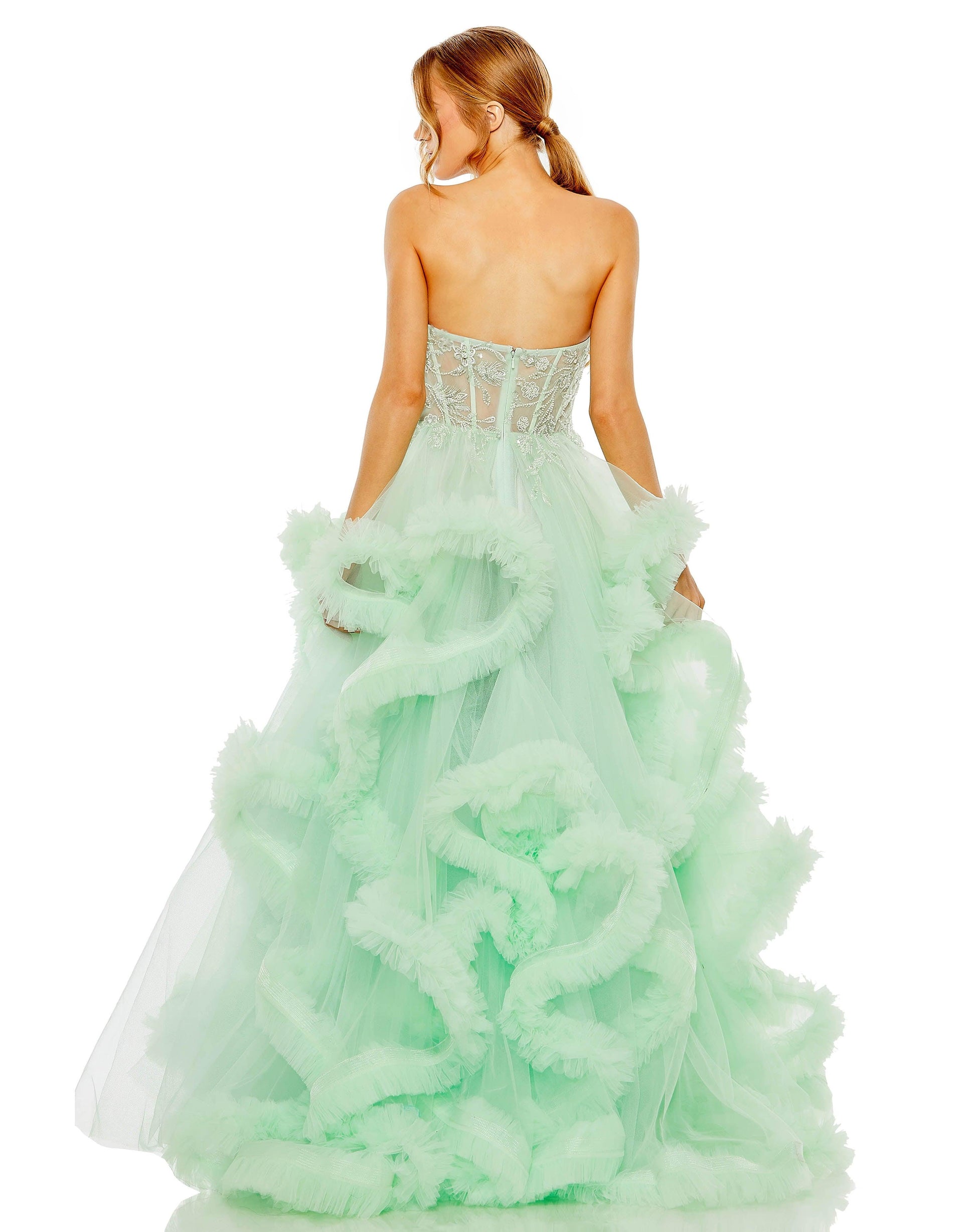 Mac Duggal 20542 Prom Long Strapless Ball Gown