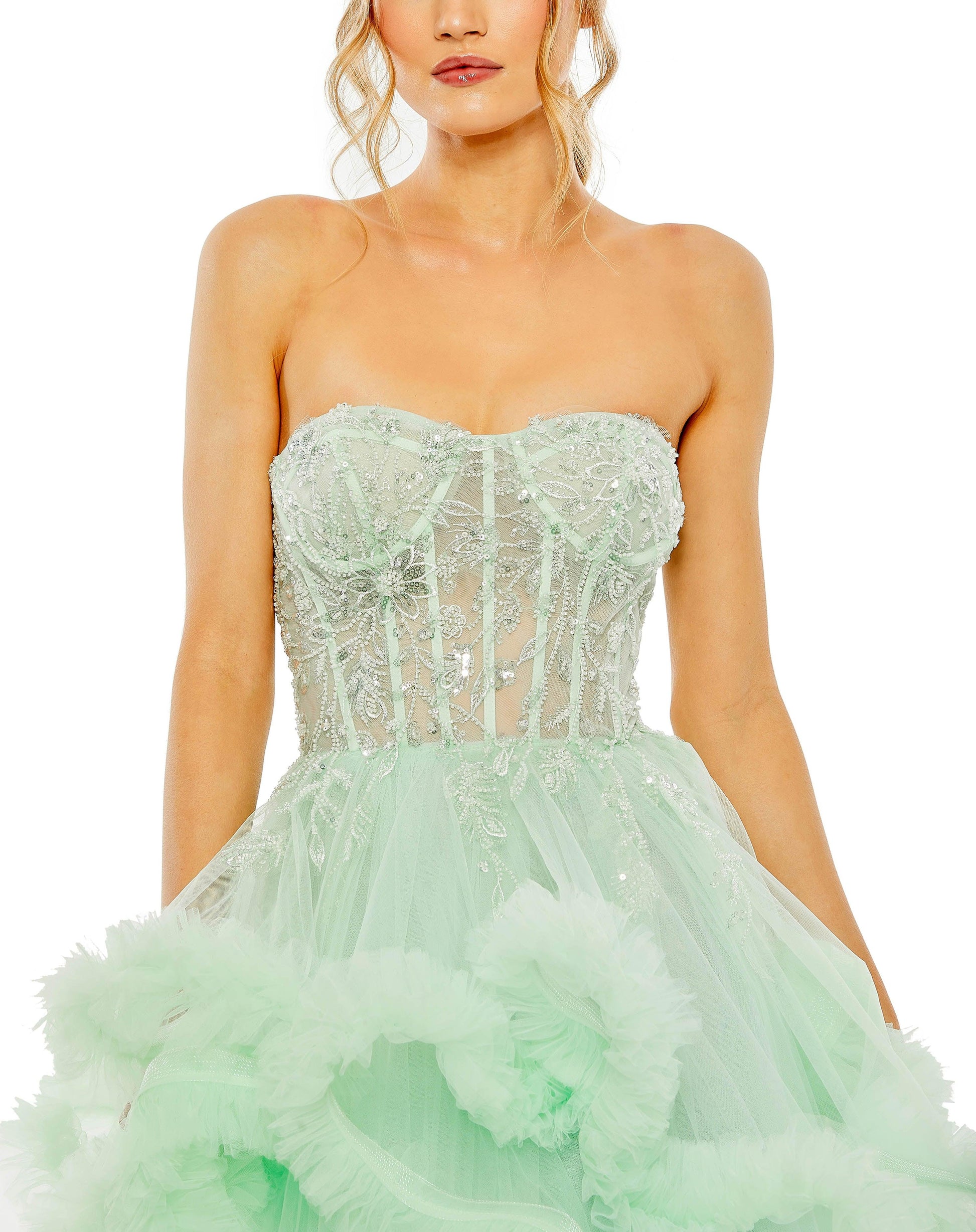 Mac Duggal 20542 Prom Long Strapless Ball Gown