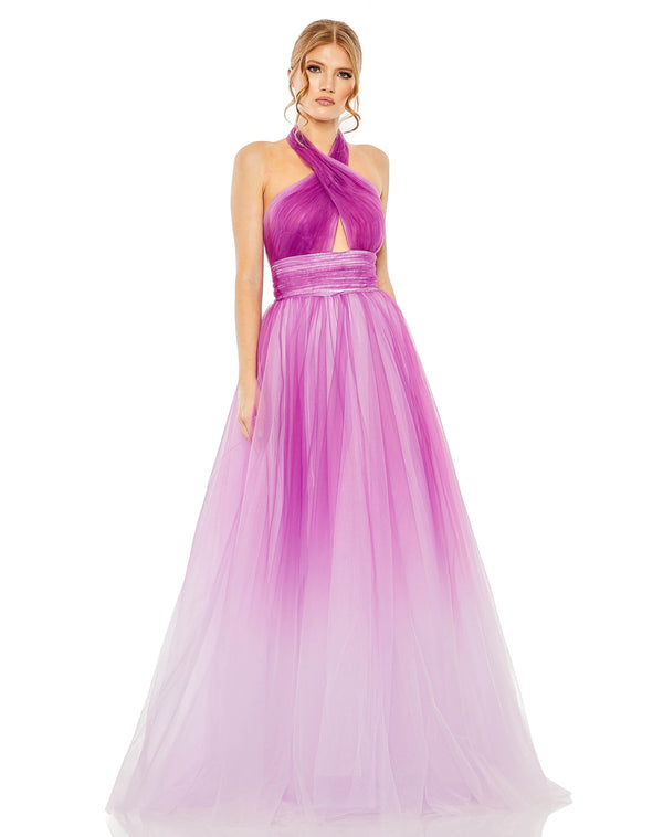 Mac Duggal 20554 Purple Ombre 14 Sale