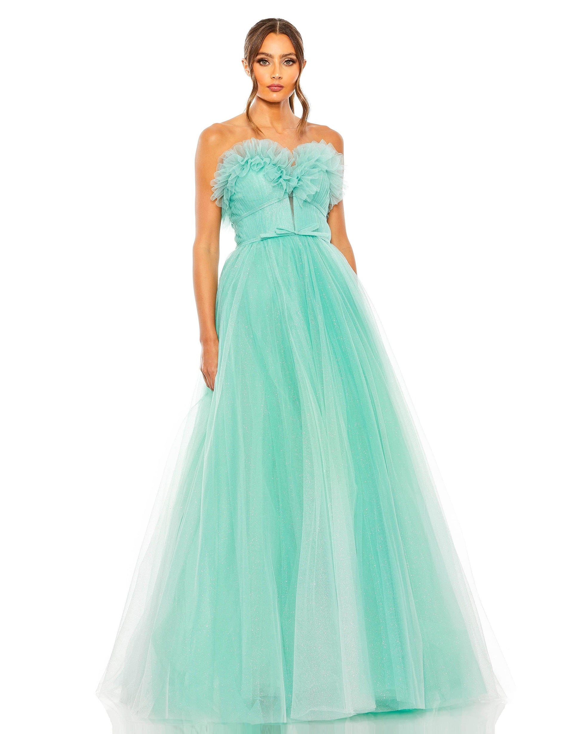 Mac Duggal 20555 Prom Strapless Long Ball Gown