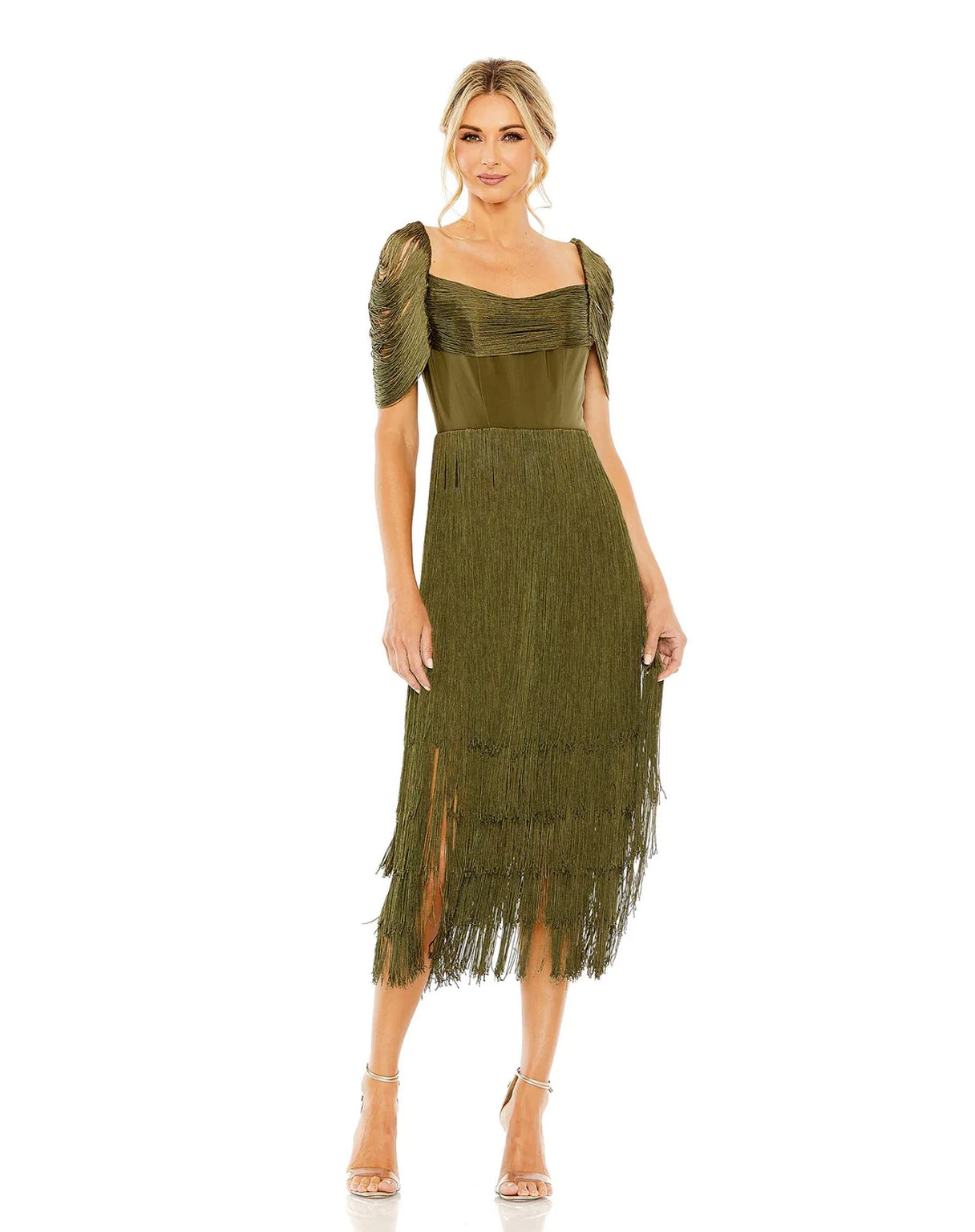 Short Sleeve Fringe Detailed Midi Dress Short Sleeve Fringe Detailed M – The Dress Outlet Short Sleeve Fringe Detailed Midi Dress Short Sleeve Fringe Detailed M – The Dress Outlet