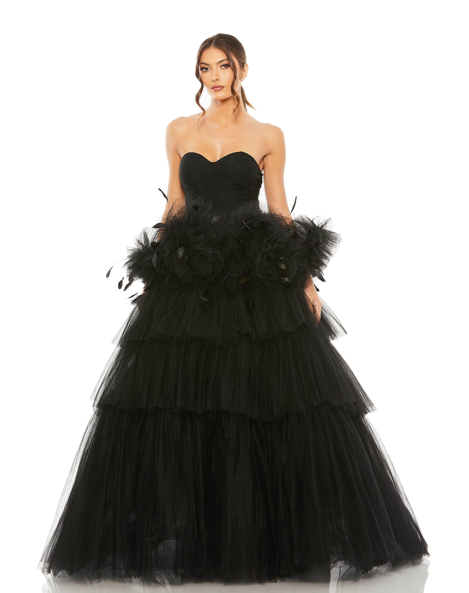 Mac Duggal 20572 Prom Long Strapless Ball Gown