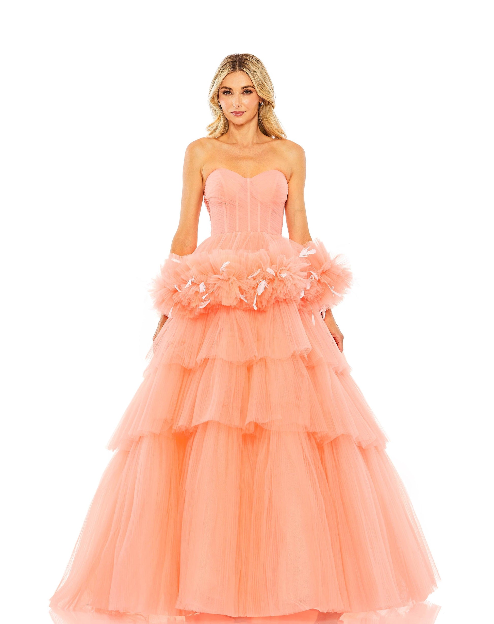Mac Duggal 20572 Prom Long Strapless Ball Gown