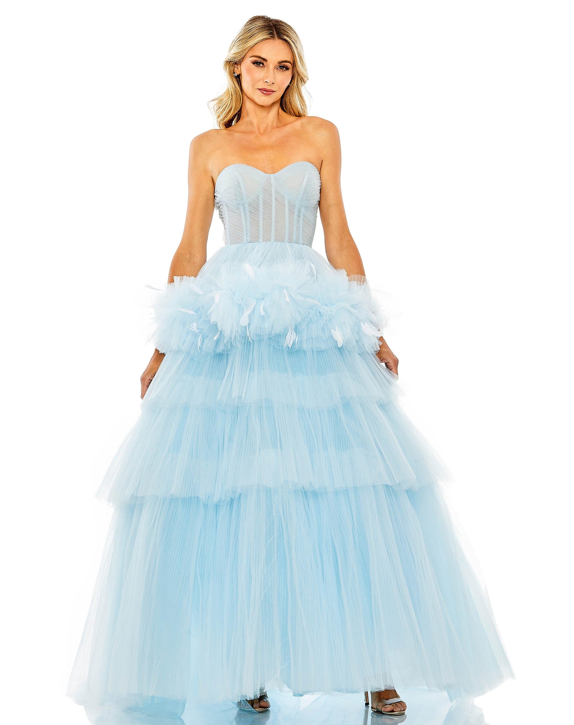 Mac Duggal 20572 Prom Long Strapless Ball Gown