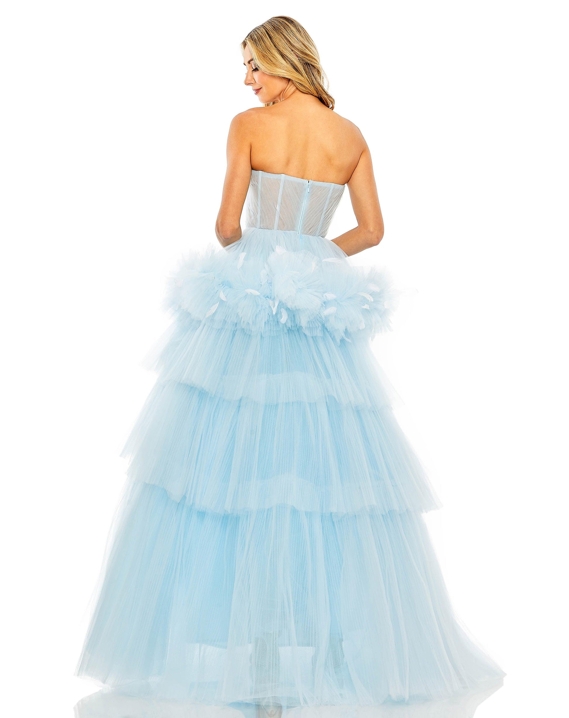 Mac Duggal 20572 Prom Long Strapless Ball Gown