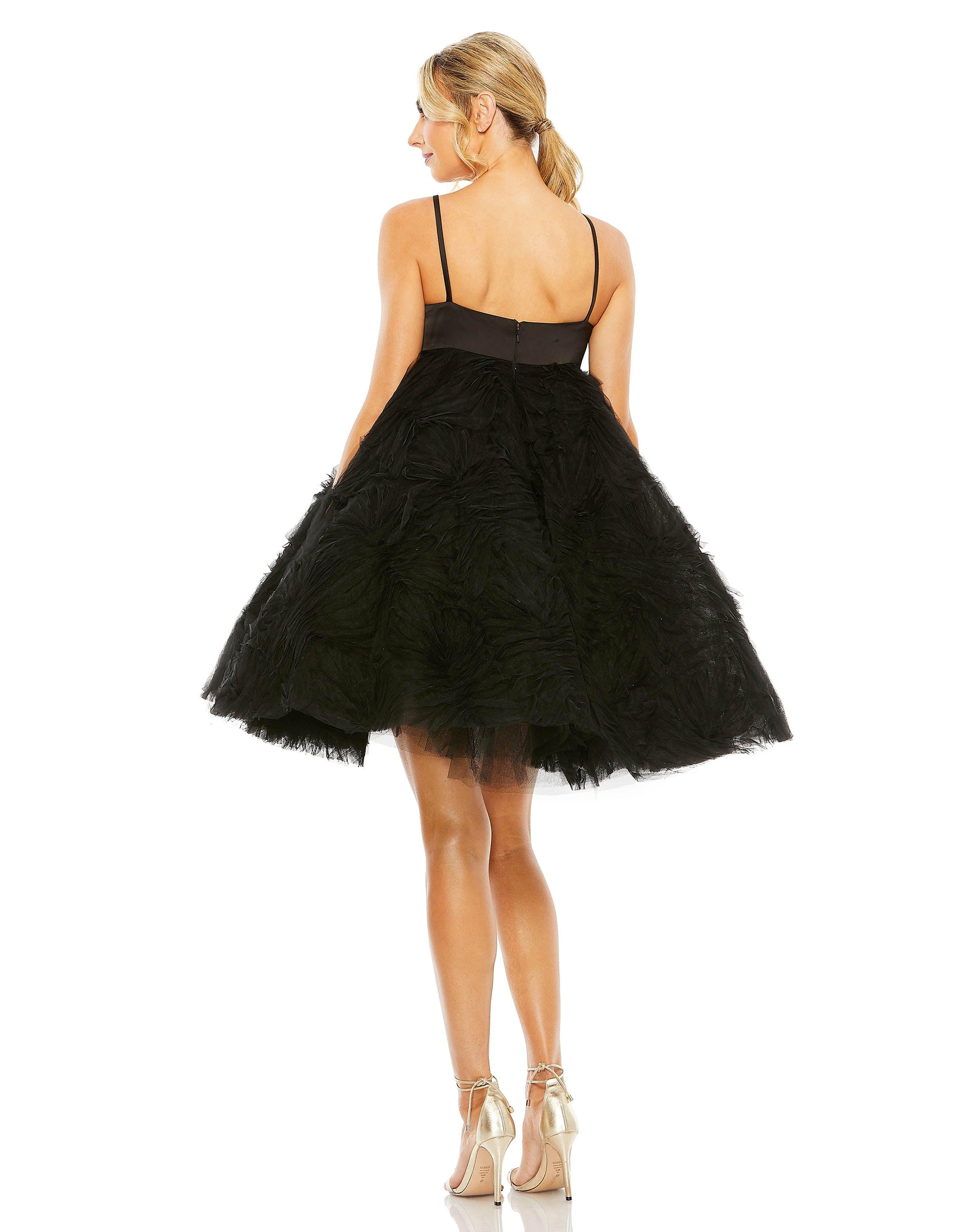 Mac Duggal 20583 Short Spaghetti Strap Cocktail Dress