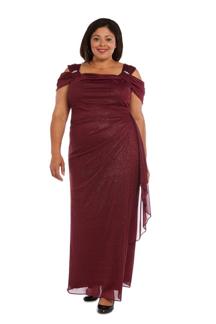 R&M Richards 2061W Long Plus Size Formal Evening Dress