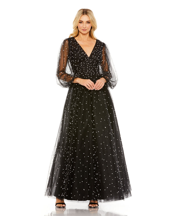 Long Sleeve Formal Evening Gown Long Sleeve Evening Mac Duggal 20746