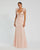 Prom Dresses Long Fitted Feather Straps Prom Dress Peach