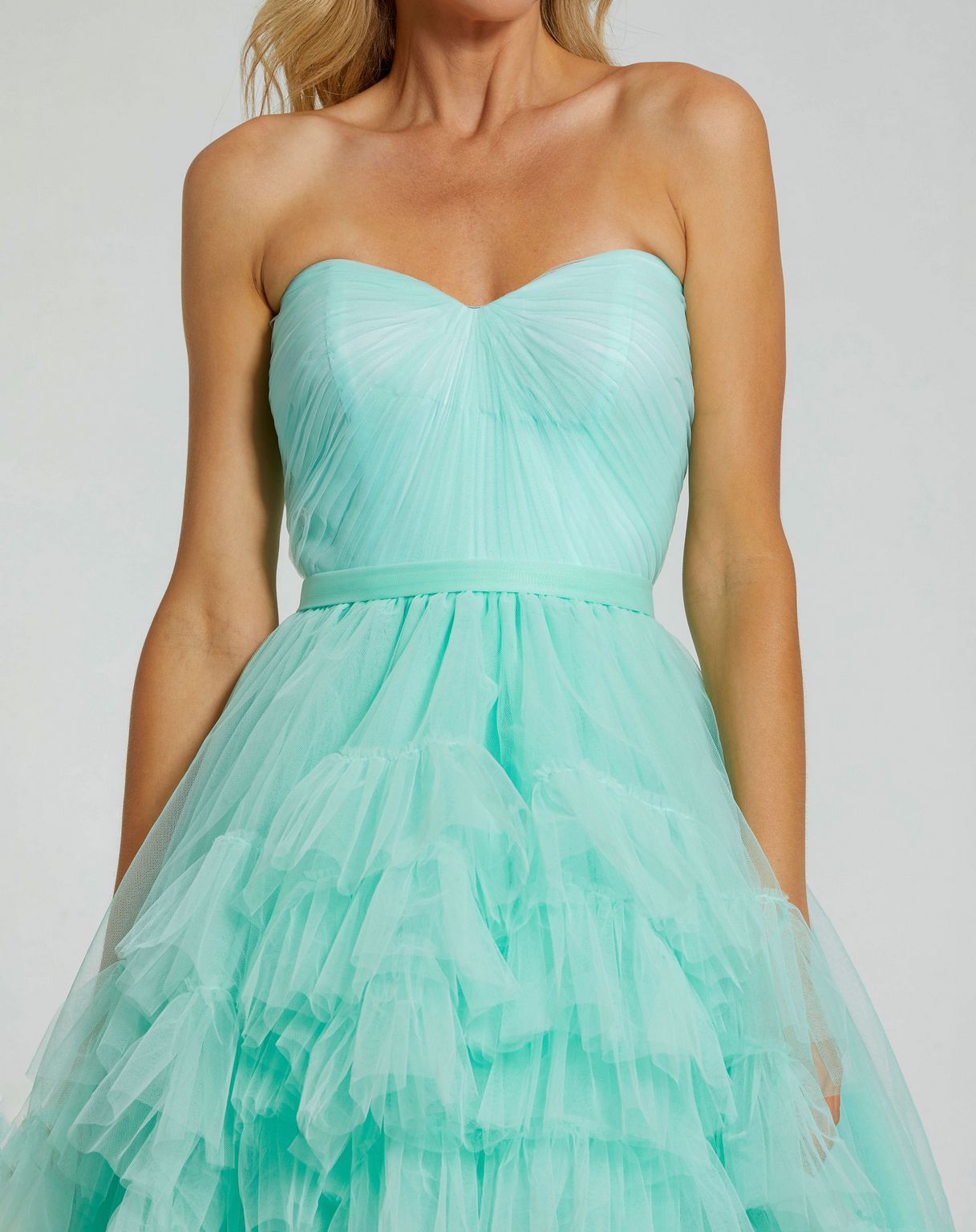 Mac Duggal 20892 Ruffle High Low Prom Dress