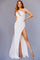 Prom Dresses Long One Shoulder Fitted Prom Dress Off White