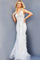 Prom Dresses Sleeveless Long Fitted Prom Dress WHITE SILVER