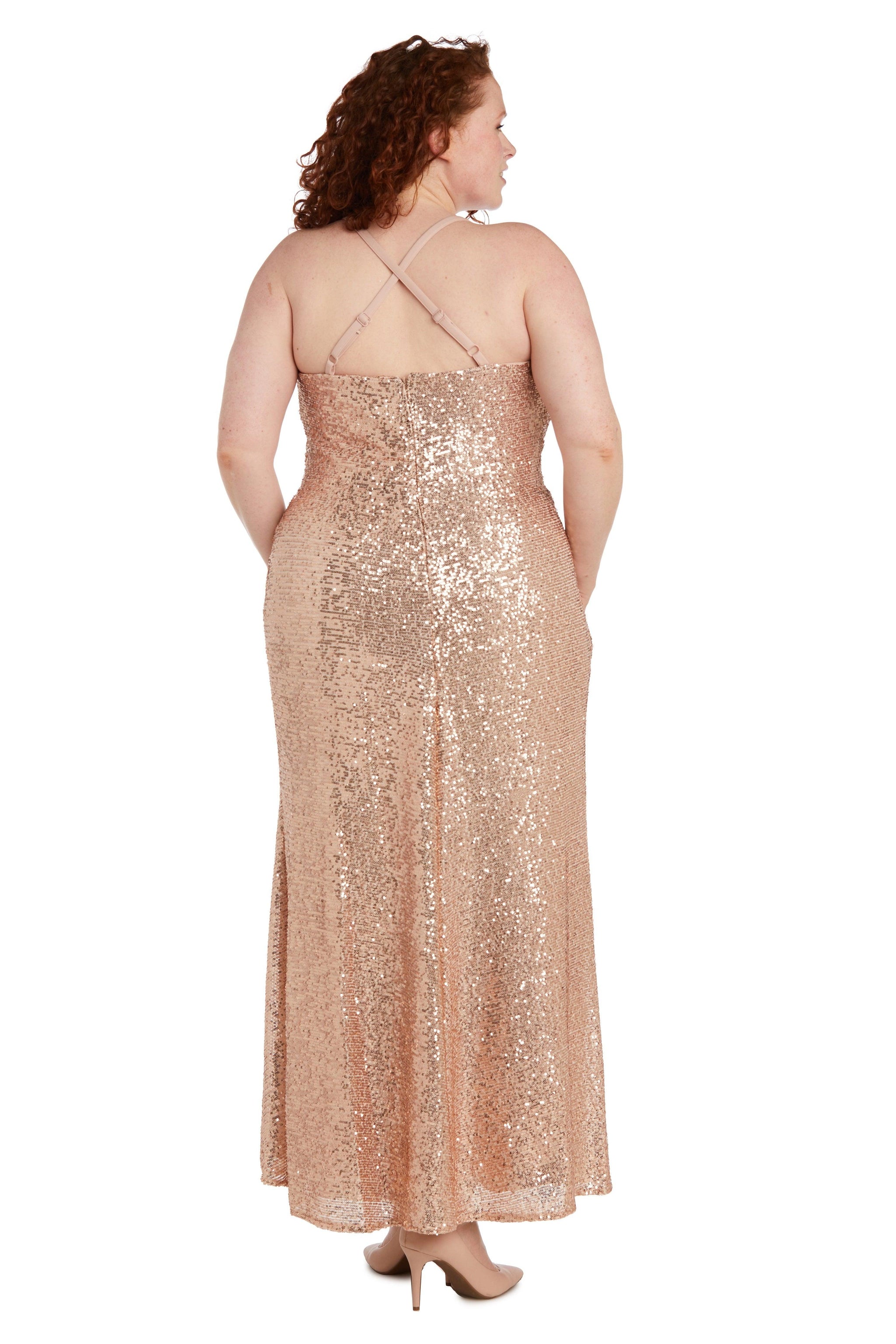 Gold Nightway Long Formal Prom Plus Size Dress 21936WA for $92.99 – The ...