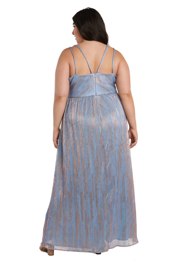 Nightway 22031W Long Shimmer Formal Plus Size Evening Dress
