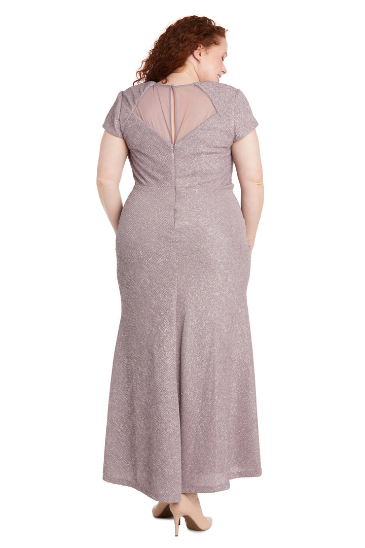 Nightway 22036W Long Glitter Formal Plus Size Mother of the Bride Dress