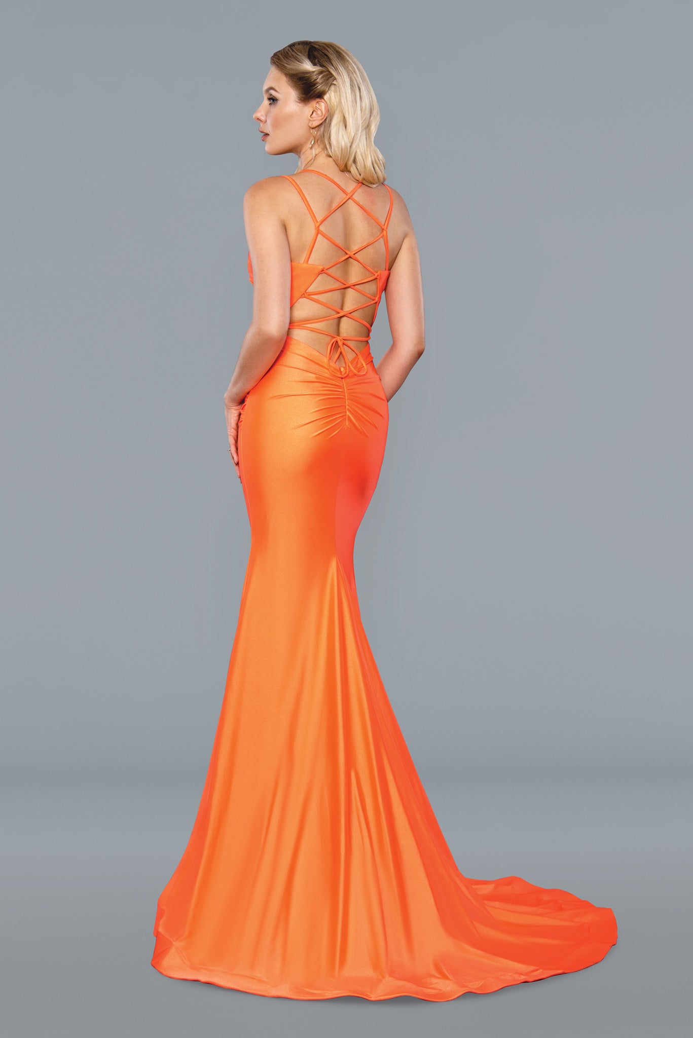 Prom Dresses Prom Beaded Long Formal Dress Orange