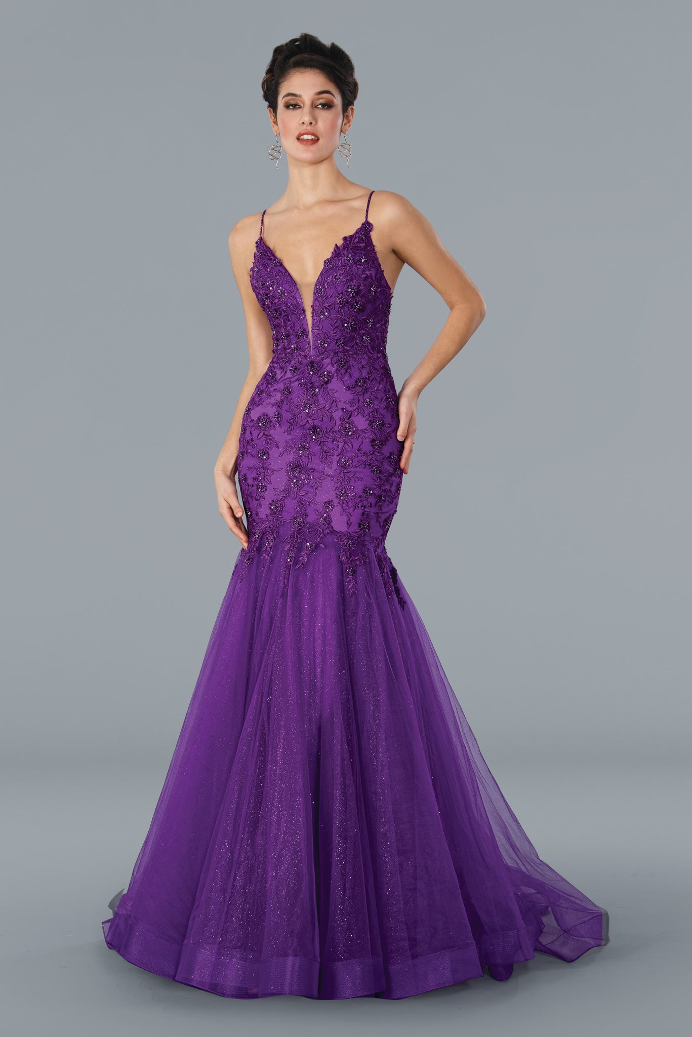 Stella Couture 22043 Prom Glitter Long Formal Dress
